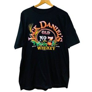 Vintage Jack Daniel's No 7 Whiskey Graphic T Shirt Made in USA Single Stitch XL